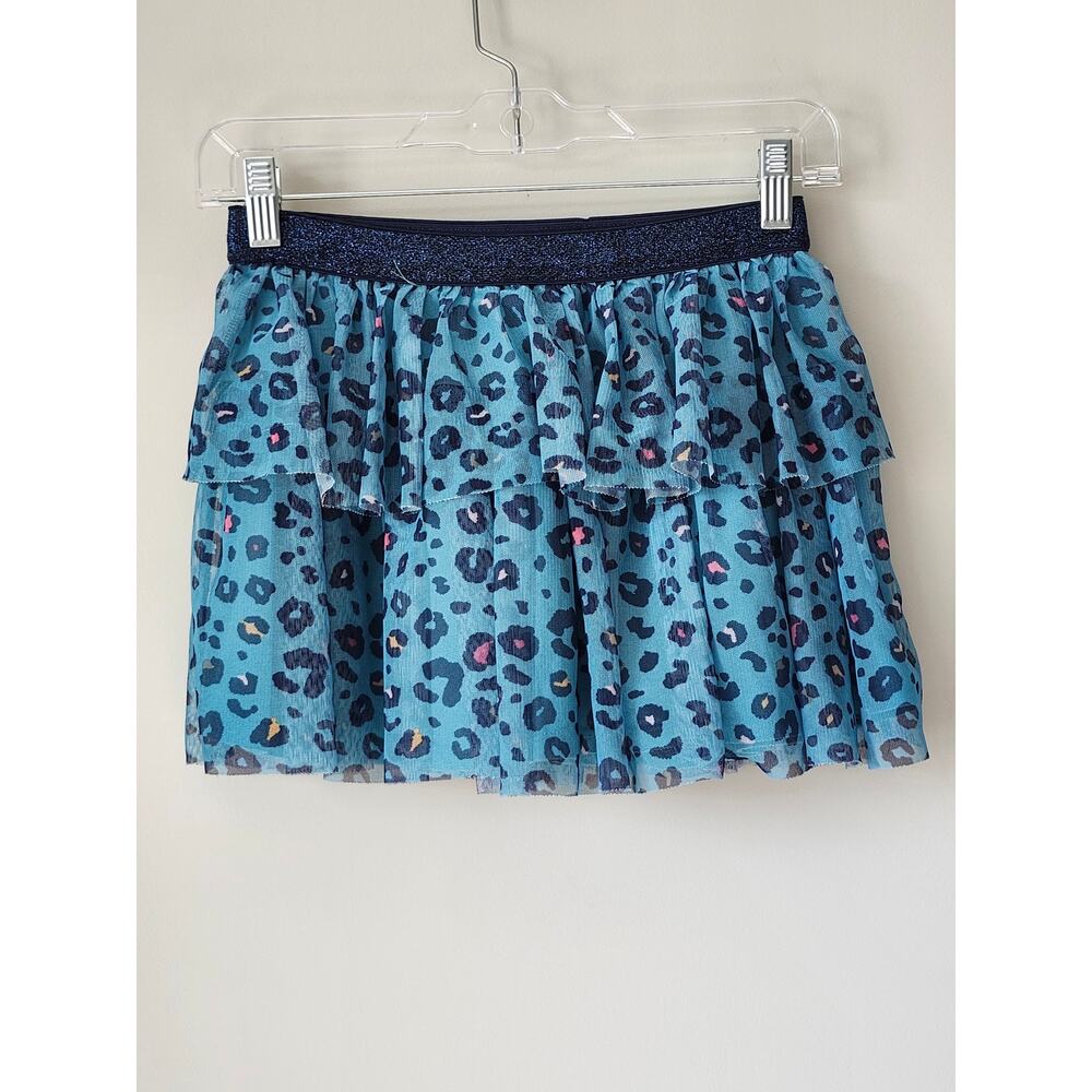 Garanimals 365 Kids Girls Teal Leopard Print Tulle Skirt Size 10 K0019